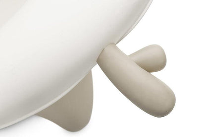 Foldable bathtub for small bathrooms and travels.It folds flat which makes it possible to save a lot of space in the apartment or a car.  The bathtub has a classic shape and is decorated with cute deer horns. It can be used from the first days of baby’s life until he/she is ready for a bath in a traditional bath tub. It is made of durable and skin-friendly material. Additionally, the legs of the bathtub are equipped with anti-slip pads which prevent sliding and a blockade against self-folding.