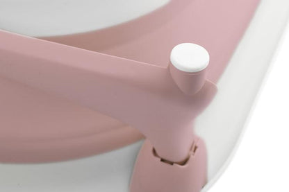 Foldable bathtub for small bathrooms and travels.It folds flat which makes it possible to save a lot of space in the apartment or a car.  The bathtub has a classic shape and is decorated with cute deer horns. It can be used from the first days of baby’s life until he/she is ready for a bath in a traditional bath tub. It is made of durable and skin-friendly material. Additionally, the legs of the bathtub are equipped with anti-slip pads which prevent sliding and a blockade against self-folding.