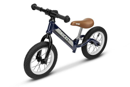 Rocket inspired by classical cross motorbikes. The looks are only an introduction to all the fun ahead. Rocket is as dynamical, as it is safe. It will be the perfect companion in your child's first rides on a two-wheeler. What are you gaining? Comfortable ride on uneven terrain's thick air-tires help in absorbing shakes. Dynamic looks that encourage to spend time active grip and handlebar covers provide protection during dynamic rides.