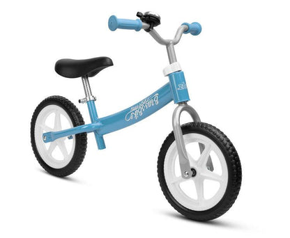 BRASS is a balance bike that will help your child learn to keep balance and will provide many hours of fun walking with parents. Its metal frame is designed to be inverted and to better adjust the height of the saddle and handlebars to the height of the little cyclist. The wheels of the bicycle are made of EVA foam, so that flat tire is not an option. High ride comfort, even on uneven surfaces, provided by the rubber, foam-filled wheels of the balance bike.