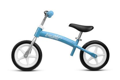 BRASS is a balance bike that will help your child learn to keep balance and will provide many hours of fun walking with parents. Its metal frame is designed to be inverted and to better adjust the height of the saddle and handlebars to the height of the little cyclist. The wheels of the bicycle are made of EVA foam, so that flat tire is not an option. High ride comfort, even on uneven surfaces, provided by the rubber, foam-filled wheels of the balance bike.