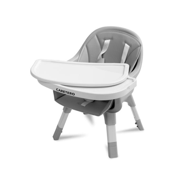 Velmo is a high chair that combines modern style with functionality. Thanks to their simple design, they can be quickly adapted to the needs of the child. With a few movements (without removing the legs) it turns from a high chair into a stylish chair + table set. Velmo is made of high quality materials, which makes it durable and safe. The Velmo feeding chair is intended for children who can sit up unaided, aged from 6 months to approx. 3-4 years, weighing up to 15 kg.