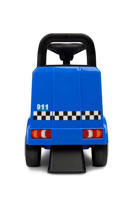 The Toyz Police vehicle is made under the license of the Mercedes brand. Intense colors, light and sound signals, as well as a steering wheel with a horn are the things that will make future policemen love the ride-on truck. The vehicle is made of high-quality plastic. There is a toy compartment under the comfortable seat. The ride-on car has protection against tipping over to the rear.