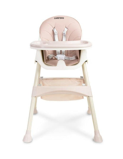 Bill is a light and economical 2in1 high chair. It has all the functionalities that make everyday feeding easier: adjustable double tray, 5-point belts, removable eco-leather upholstery, footrest, fabric basket, non-slip feet. The chair can be easily changed into a low chair by disassembling the lower part of the legs.