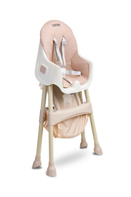 Bill is a light and economical 2in1 high chair. It has all the functionalities that make everyday feeding easier: adjustable double tray, 5-point belts, removable eco-leather upholstery, footrest, fabric basket, non-slip feet. The chair can be easily changed into a low chair by disassembling the lower part of the legs.