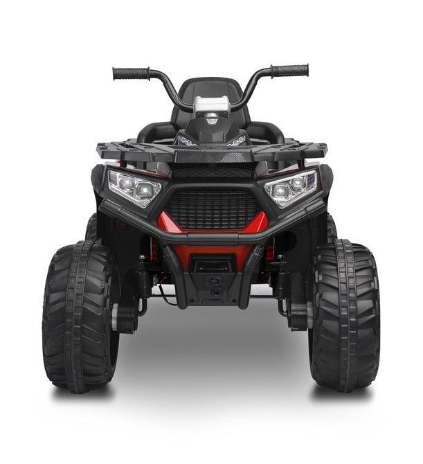 Solo is a TOYZ battery vehicle that will undoubtedly awaken your love of ATVs. Large sizes make the child feel as if he is riding a real four-wheeler. 4 powerful 45 W motors and large wheels with rubber cover make Solo easily cope with unevenness and light hills. The vehicle has 2 speeds and a reverse gear. The fun of driving is increased by the multimedia panel with USB and Bluetooth inputs.Driving comfort is increased by shock absorbers and a large comfortable seat with backrest.