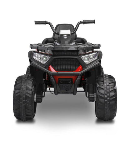 Solo is a TOYZ battery vehicle that will undoubtedly awaken your love of ATVs. Large sizes make the child feel as if he is riding a real four-wheeler. 4 powerful 45 W motors and large wheels with rubber cover make Solo easily cope with unevenness and light hills. The vehicle has 2 speeds and a reverse gear. The fun of driving is increased by the multimedia panel with USB and Bluetooth inputs.Driving comfort is increased by shock absorbers and a large comfortable seat with backrest.