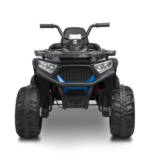 Solo is a TOYZ battery vehicle that will undoubtedly awaken your love of ATVs. Large sizes make the child feel as if he is riding a real four-wheeler. 4 powerful 45 W motors and large wheels with rubber cover make Solo easily cope with unevenness and light hills. The vehicle has 2 speeds and a reverse gear. The fun of driving is increased by the multimedia panel with USB and Bluetooth inputs.Driving comfort is increased by shock absorbers and a large comfortable seat with backrest.