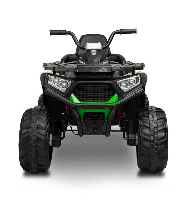 Solo is a TOYZ battery vehicle that will undoubtedly awaken your love of ATVs. Large sizes make the child feel as if he is riding a real four-wheeler. 4 powerful 45 W motors and large wheels with rubber cover make Solo easily cope with unevenness and light hills. The vehicle has 2 speeds and a reverse gear. The fun of driving is increased by the multimedia panel with USB and Bluetooth inputs.Driving comfort is increased by shock absorbers and a large comfortable seat with backrest.