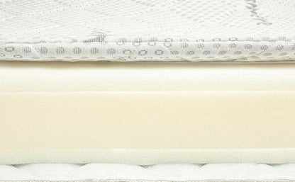 VISCO-HR CASHMERE MATTRESS 120X60. A reversible mattress of around 13cm thickness using space technology. Visco foam is an advanced type of mattress filling. Under the influence of temperature, it fits the shape of the body. It has rehabilitation and orthopedic properties. HR foam is extremely resistant to deformation and it perfectly fits the shape of the body. The removable cover made of cashmere has thermal properties which makes it perfect to use in the summer ,as well as in the winter.