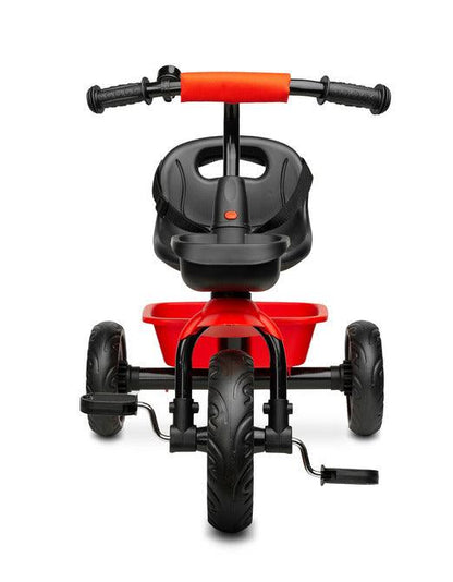 Loco tricycle from Toyz will make the time spent on a walk more enjoyable for children, and will also help them develop better motor coordination. Loco features a sturdy metal frame and impenetrable foam wheels. It is equipped with 2 capacious baskets that allow you to transport toys or other accessories useful for a walk.