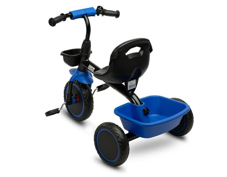 Loco tricycle from Toyz will make the time spent on a walk more enjoyable for children, and will also help them develop better motor coordination. Loco features a sturdy metal frame and impenetrable foam wheels. It is equipped with 2 capacious baskets that allow you to transport toys or other accessories useful for a walk.