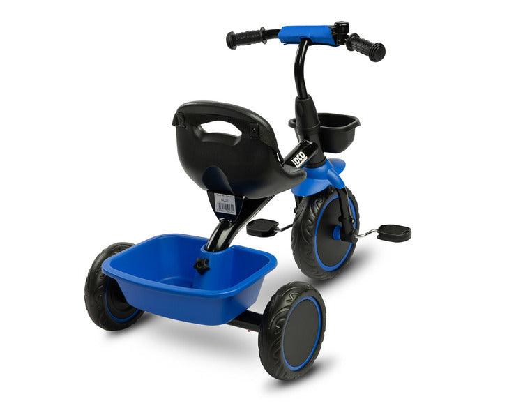 Loco tricycle from Toyz will make the time spent on a walk more enjoyable for children, and will also help them develop better motor coordination. Loco features a sturdy metal frame and impenetrable foam wheels. It is equipped with 2 capacious baskets that allow you to transport toys or other accessories useful for a walk.