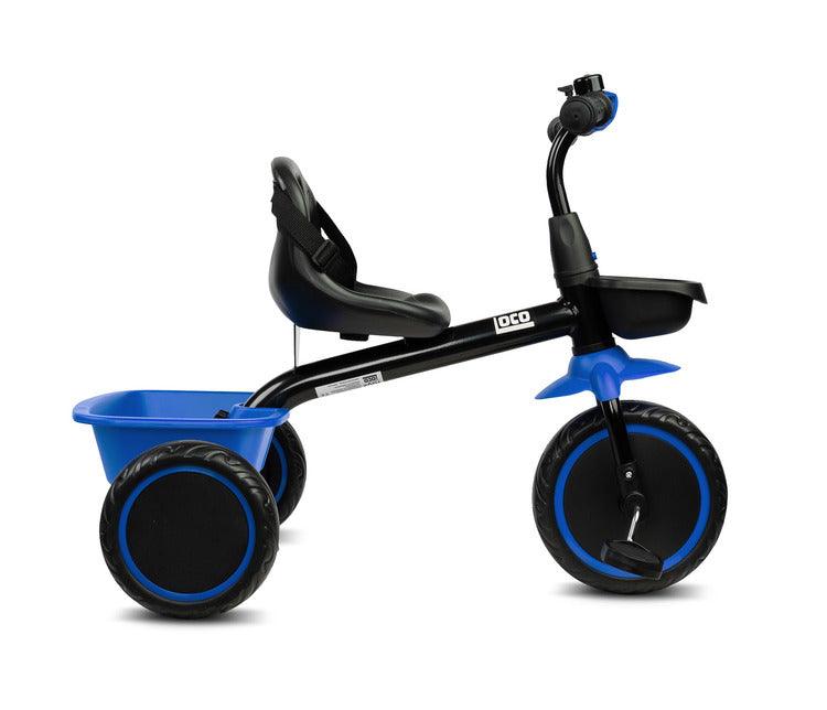 Loco tricycle from Toyz will make the time spent on a walk more enjoyable for children, and will also help them develop better motor coordination. Loco features a sturdy metal frame and impenetrable foam wheels. It is equipped with 2 capacious baskets that allow you to transport toys or other accessories useful for a walk.