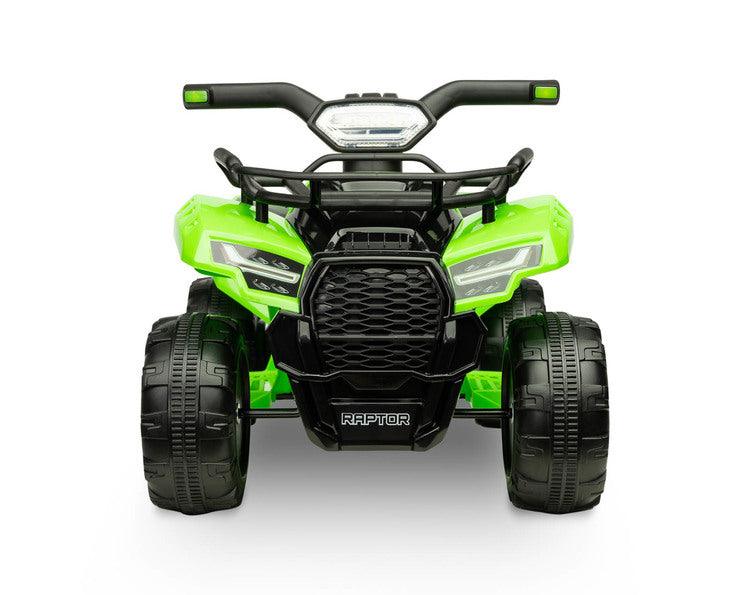 ELECTRIC MINI-RAPTOR is an engine-powered vehicle for the smallest adventurers. Its 19cm wheels are designed for riding on various surfaces. RAPTOR also attracts with a music module equipped with a USB port and AUX input.The vehicle only moves forward.