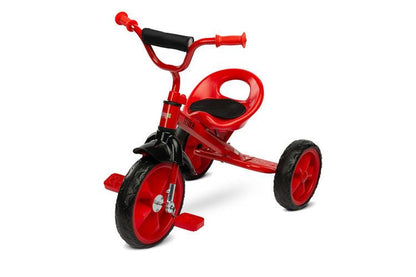 York is a perfect tricycle for parents who search for a first pedal-equipped bike for their child. It is lightweight, compact and easy to transport. York's biggest advantage though is the amount of fun it gives to the kids! What are you gaining?-  Great looks that encourage your child to play-  Small weight, the York tricycle is based on a light frame and is equipped with EVA foam wheels-  Longevity solid metal frame and high quality materials will endure many years of great fun.