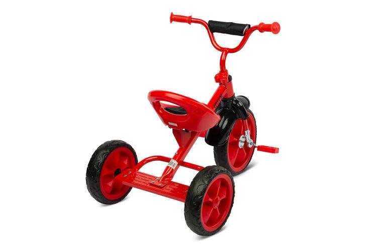 York is a perfect tricycle for parents who search for a first pedal-equipped bike for their child. It is lightweight, compact and easy to transport. York's biggest advantage though is the amount of fun it gives to the kids! What are you gaining?-  Great looks that encourage your child to play-  Small weight, the York tricycle is based on a light frame and is equipped with EVA foam wheels-  Longevity solid metal frame and high quality materials will endure many years of great fun.