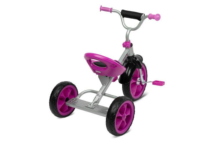 York is a perfect tricycle for parents who search for a first pedal-equipped bike for their child. It is lightweight, compact and easy to transport. York's biggest advantage though is the amount of fun it gives to the kids! What are you gaining?-  Great looks that encourage your child to play-  Small weight, the York tricycle is based on a light frame and is equipped with EVA foam wheels-  Longevity solid metal frame and high quality materials will endure many years of great fun.