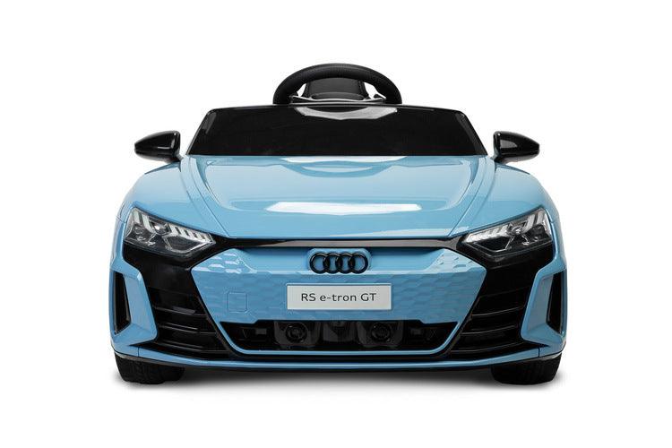 The Audi RS E-Tron GT from Toyz is a unique battery-powered vehicle for children. The design elements of the "adult" model were faithfully reproduced. The V-shaped rear beam of lights, the X-shaped headlamps and the entire body with the dynamic proportions of the GT inspired by sporty dynamics are noteworthy. As befits a real Audi sports car, it has a 4-wheel drive. Comfort and safety of play are ensured by: shock absorbers, EVA foam wheels, eco-leather seat, 3-point belts, slow start and automatic brake.