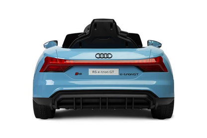 The Audi RS E-Tron GT from Toyz is a unique battery-powered vehicle for children. The design elements of the "adult" model were faithfully reproduced. The V-shaped rear beam of lights, the X-shaped headlamps and the entire body with the dynamic proportions of the GT inspired by sporty dynamics are noteworthy. As befits a real Audi sports car, it has a 4-wheel drive. Comfort and safety of play are ensured by: shock absorbers, EVA foam wheels, eco-leather seat, 3-point belts, slow start and automatic brake.