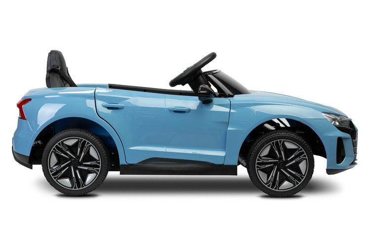 The Audi RS E-Tron GT from Toyz is a unique battery-powered vehicle for children. The design elements of the "adult" model were faithfully reproduced. The V-shaped rear beam of lights, the X-shaped headlamps and the entire body with the dynamic proportions of the GT inspired by sporty dynamics are noteworthy. As befits a real Audi sports car, it has a 4-wheel drive. Comfort and safety of play are ensured by: shock absorbers, EVA foam wheels, eco-leather seat, 3-point belts, slow start and automatic brake.