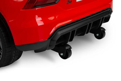 The Audi RS E-Tron GT from Toyz is a unique battery-powered vehicle for children. The design elements of the "adult" model were faithfully reproduced. The V-shaped rear beam of lights, the X-shaped headlamps and the entire body with the dynamic proportions of the GT inspired by sporty dynamics are noteworthy. As befits a real Audi sports car, it has a 4-wheel drive. Comfort and safety of play are ensured by: shock absorbers, EVA foam wheels, eco-leather seat, 3-point belts, slow start and automatic brake.