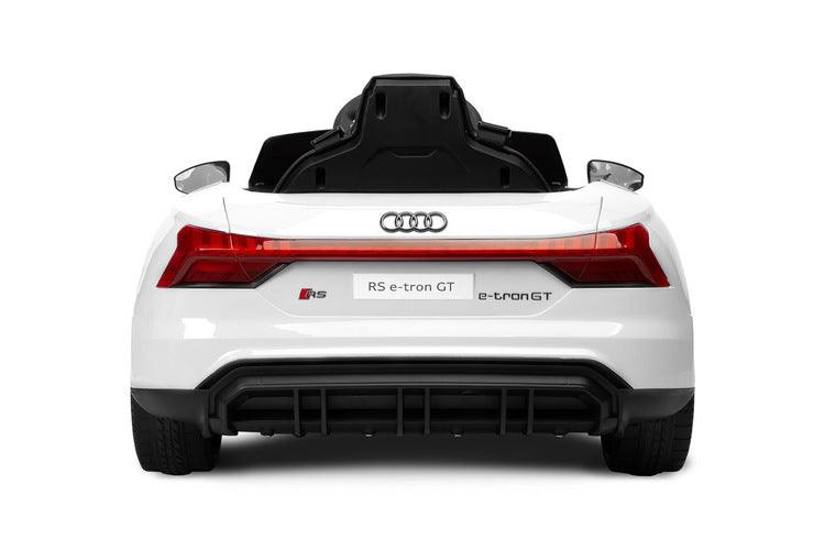 The Audi RS E-Tron GT from Toyz is a unique battery-powered vehicle for children. The design elements of the "adult" model were faithfully reproduced. The V-shaped rear beam of lights, the X-shaped headlamps and the entire body with the dynamic proportions of the GT inspired by sporty dynamics are noteworthy. As befits a real Audi sports car, it has a 4-wheel drive. Comfort and safety of play are ensured by: shock absorbers, EVA foam wheels, eco-leather seat, 3-point belts, slow start and automatic brake.