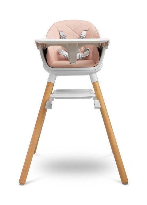 Bravo is a high chair that makes it easy for small children to sit together with adults. The elegant look and delicate colors will appeal not only to fans of Scandinavian design. Bravo can be used in many ways: with the function of a high chair, a low seat and a stool (high and low). It has two levels of footrest adjustment (16 cm and 24 cm) ensuring comfort for older children. During feeding, the profiled tray ensures that nothing will spill onto the floor.