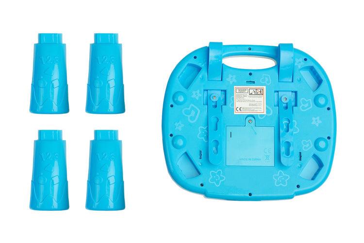 Educational Musical Table from TOYZ is a lot of great fun for every child. The toy is equipped with a loudspeaker that plays many melodies when the child touches its elements.