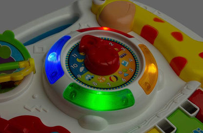 Educational Musical Table from TOYZ is a lot of great fun for every child. The toy is equipped with a loudspeaker that plays many melodies when the child touches its elements.