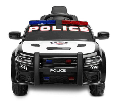 Dodge Charger Police from Toyz is a licensed battery carrier modeled on the iconic American car. The youngest users will be able to feel like American policemen. They will hear the sound of the V8 engine. To go in pursuit, all you have to do is turn on the police lights with a siren with one button. Two powerful 40W motors will help in chasing criminals, and stopping them will be facilitated by a microphone with a megaphone built into the vehicle. Comfort and safety are ensured by EVA foam wheels.