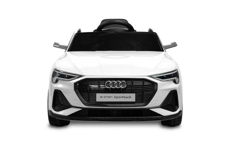 Audi E-tron Sportback is a Toyz licensed battery car that combines elegant design with the dynamism of an electric drive. Modern narrow mirrors and a combined rear light beam. The inner strength of the E-tron Sportback is the all-wheel drive with 45 W motors. They are powered by a 7 Ah battery. Comfort and safety of play are ensured by rear shock absorbers, EVA foam wheels, eco-leather seat, 3-point belts, slow start, two speed modes and an automatic brake.