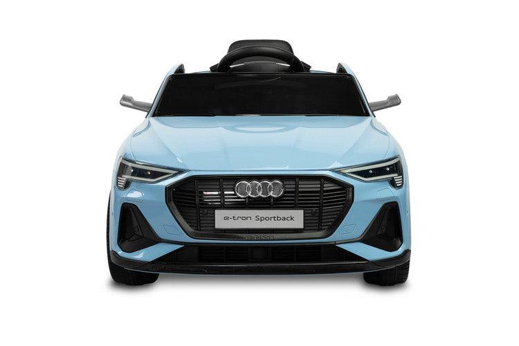 Audi E-tron Sportback is a Toyz licensed battery car that combines elegant design with the dynamism of an electric drive. Modern narrow mirrors and a combined rear light beam. The inner strength of the E-tron Sportback is the all-wheel drive with 45 W motors. They are powered by a 7 Ah battery. Comfort and safety of play are ensured by rear shock absorbers, EVA foam wheels, eco-leather seat, 3-point belts, slow start, two speed modes and an automatic brake.