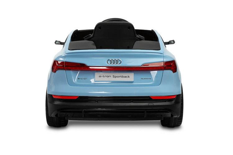 Audi E-tron Sportback is a Toyz licensed battery car that combines elegant design with the dynamism of an electric drive. Modern narrow mirrors and a combined rear light beam. The inner strength of the E-tron Sportback is the all-wheel drive with 45 W motors. They are powered by a 7 Ah battery. Comfort and safety of play are ensured by rear shock absorbers, EVA foam wheels, eco-leather seat, 3-point belts, slow start, two speed modes and an automatic brake.