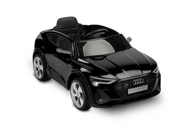 Audi E-tron Sportback is a Toyz licensed battery car that combines elegant design with the dynamism of an electric drive. Modern narrow mirrors and a combined rear light beam. The inner strength of the E-tron Sportback is the all-wheel drive with 45 W motors. They are powered by a 7 Ah battery. Comfort and safety of play are ensured by rear shock absorbers, EVA foam wheels, eco-leather seat, 3-point belts, slow start, two speed modes and an automatic brake.