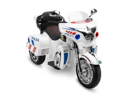 Riot is a unique three-wheeled motorcycle from Toyz, thanks to which children will be able to experience a motorcycle adventure. Just like a real motorcycle, the Riot has an easy-to-use handlebar throttle and brake pedal. Driving comfort is guaranteed by solid EVA foam wheels, a comfortable eco-leather seat and a multimedia panel with bluetooth. There is also a horn button in the multimedia panel, and a siren button in the police model.