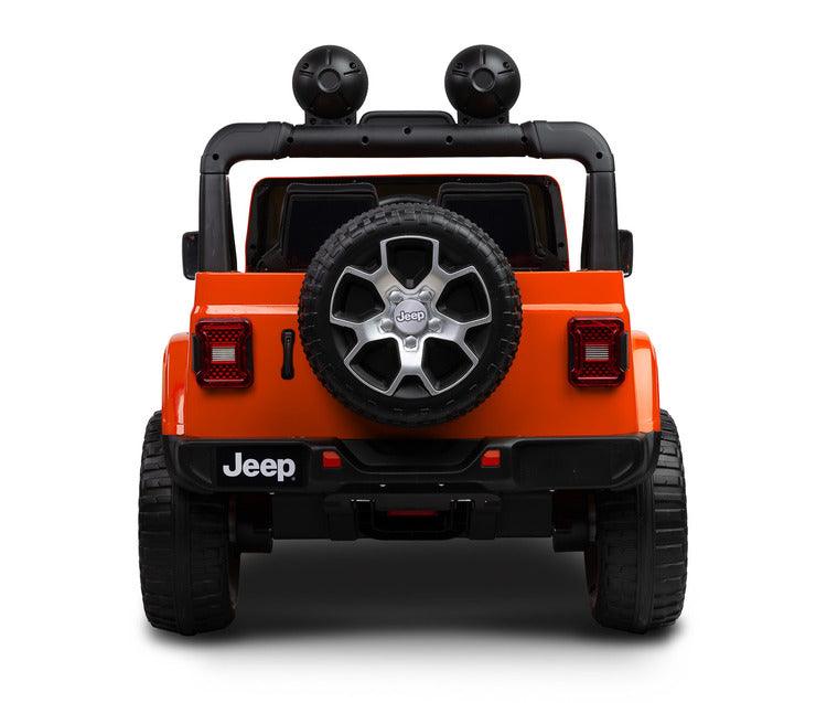 Jeep Rubicon is a battery vehicle, which is a licensed version of the well-known off-roader. The faithful reproduction of the Jeep's appearance will delight both small drivers and parents. Driving comfort is ensured by rear axle shock absorption and a seat with eco-leather upholstery. Easier off-road driving will be ensured by 4 motors driving 30-centimeter wheels made of EVA foam.