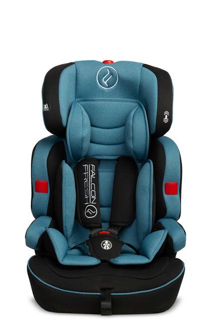 The Falcon Fresh car seat is a universal, safe and budget-friendly car seat in the weight category 9-36 kg (group: 1, 2, 3). It provides a high level of travel comfort. It has a comfortable height-adjustable headrest, 5-point belts with pads, soft and friendly to the touch, removable upholstery and ergonomic armrests. Thanks to its design, it is easy to adjust it to the next weight group. The seat has removable belts and a removable backrest.