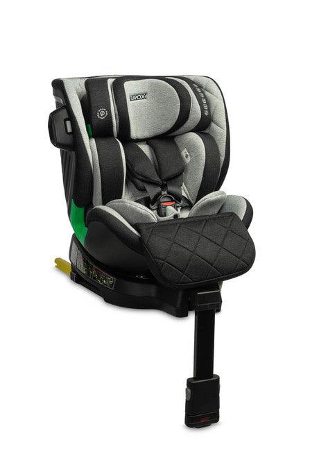 Caretero Turox is a car seat for children from 40 cm to 150 cm tall with full rotation and a stabilizing leg. This seat is i-Size approved. Turox ensures the highest standard of safety and comfort for your baby while traveling. The seat is intended for children from the first months of life until the seat is no longer required, i.e. when they reach 150 cm in height. Installing the seat is quick and easy, it fits any vehicle equipped with ISOFIX connectors.