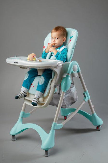 MAGNUS is a classic, comfortable chair, combining functionality with safety. Available in two original color lines FUN & CLASSIC to satisfy every taste. Magnus is the perfect choice for parents who focus on the value/quality factor. Serves as a feeding chair as well as a place for playing. Easy to fold and unfold. Removable, adjustable double tray. Comfortable height adjustment. Practical, detachable footrest. Lockable, rotating wheels and anti-skid legs provide stability and ease of moving around.