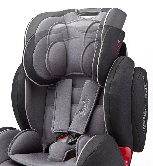 AngeloFIX can be installed in an easy and mistake-free way, thanks to the ISOFIX + TopTether fixing points. Also we equipped the seat with SPS pads that neutralize the impact force directed at the sides of the seat. AngeloFIX is also very practical and comfortable. It has an adjustable headrest and 3-positions of seat tilt. The seat is covered are soft upholstery made of breezy poliester fabrics.Sturdy seat shell made of high quality & durable materials. Modern design combined with high functionality. 