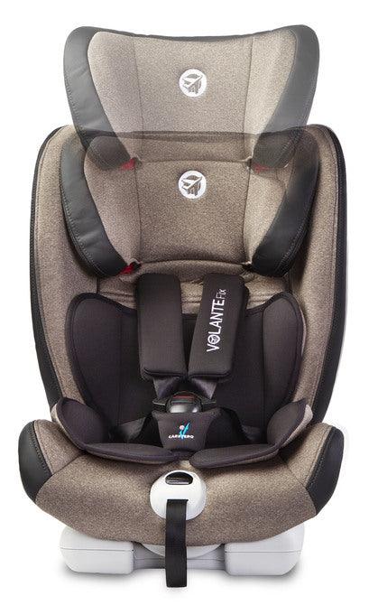 Little passengers to travel with style and high level of safety should be interested in our new, limited edition VolanteFix seat. Proven construction and used the highest quality fabrics to create a unique design. The VolanteFix Limited (9-36 kg) car seat combines high-quality materials and modern solutions, to protect the babies and take care of thier comfort. Therefore, VolanteFix Limited has, among others the function of mounting with car seat belts or ISOFIX + TopTether system.