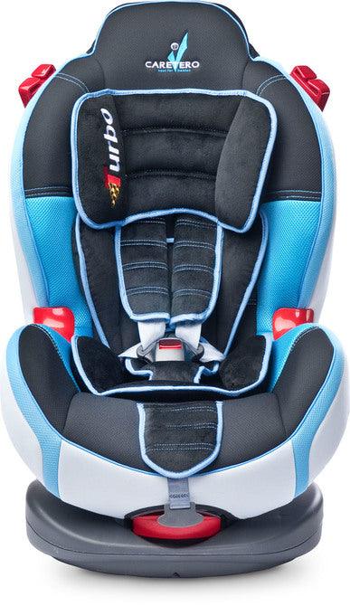 Caretero SPORT TURBO guarantees the safety of your child during every trip. It is made of high quality materials, friendly to the child and easy to keep clean. Its attractive design and original colour, competitive price are some undeniable advantages of this model. Car seat for a child weight from 9-25 kg (groups I and II). New type of upholstery made of two types of mesh fabric and delicate velour, integrated headrest for additional safety and comfort, shoulder belts covered with a anti-skid material