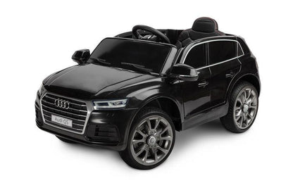 The Audi Q5 is a licensed battery vehicle that combines the comfort of an SUV with the sportiness of the Audi brand. The comfort of play is increased by a comfortable eco-leather seat, 5-point seat belts, EVA foam wheels and shock absorbers. Q5 is powered by 2 dynamic 35W motors and a 7Ah battery, which guarantees a long ride.The time spent behind the wheel will be made more pleasant by the multimedia panel with built-in melodies and AUX (mini jack) and USB (mp3 files) inputs.