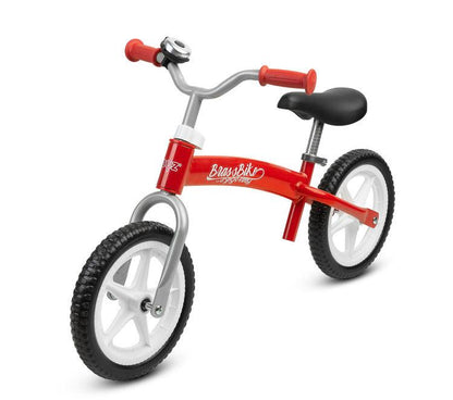 BRASS is a balance bike that will help your child learn to keep balance and will provide many hours of fun walking with parents. Its metal frame is designed to be inverted and to better adjust the height of the saddle and handlebars to the height of the little cyclist. The wheels of the bicycle are made of EVA foam, so that flat tire is not an option. High ride comfort, even on uneven surfaces, provided by the rubber, foam-filled wheels of the balance bike.