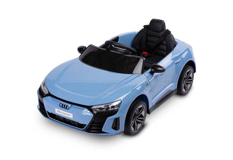 The Audi RS E-Tron GT from Toyz is a unique battery-powered vehicle for children. The design elements of the "adult" model were faithfully reproduced. The V-shaped rear beam of lights, the X-shaped headlamps and the entire body with the dynamic proportions of the GT inspired by sporty dynamics are noteworthy. As befits a real Audi sports car, it has a 4-wheel drive. Comfort and safety of play are ensured by: shock absorbers, EVA foam wheels, eco-leather seat, 3-point belts, slow start and automatic brake.