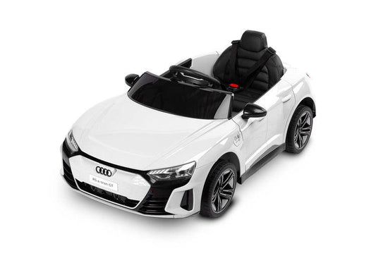 The Audi RS E-Tron GT from Toyz is a unique battery-powered vehicle for children. The design elements of the "adult" model were faithfully reproduced. The V-shaped rear beam of lights, the X-shaped headlamps and the entire body with the dynamic proportions of the GT inspired by sporty dynamics are noteworthy. As befits a real Audi sports car, it has a 4-wheel drive. Comfort and safety of play are ensured by: shock absorbers, EVA foam wheels, eco-leather seat, 3-point belts, slow start and automatic brake.