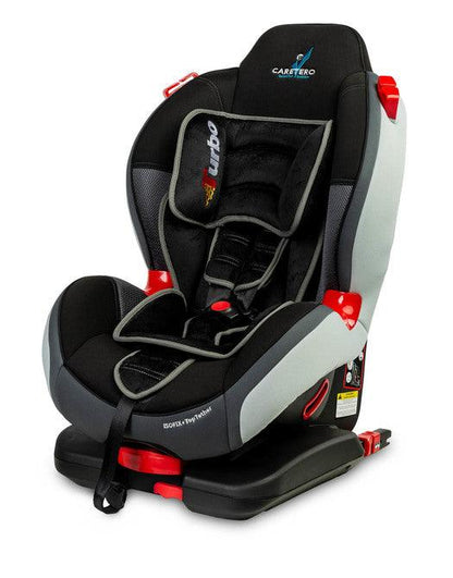 This seat is based on one of our most popular models Sport Turbo. It was upgraded with ISOFIX and TopTether fixings for even easier and safer installation. All other advantages of the Sport Turbo model have been retained – wide range of seat tilt adjustment, two-piece seat cushion and baby-friendly upholstery. Sport TurboFIX can be installed with the use of 3-point car belts. Car seat for children weight 9-36kg (groups I, II), forward facing installation with ISOFIX and TopTether anchors.