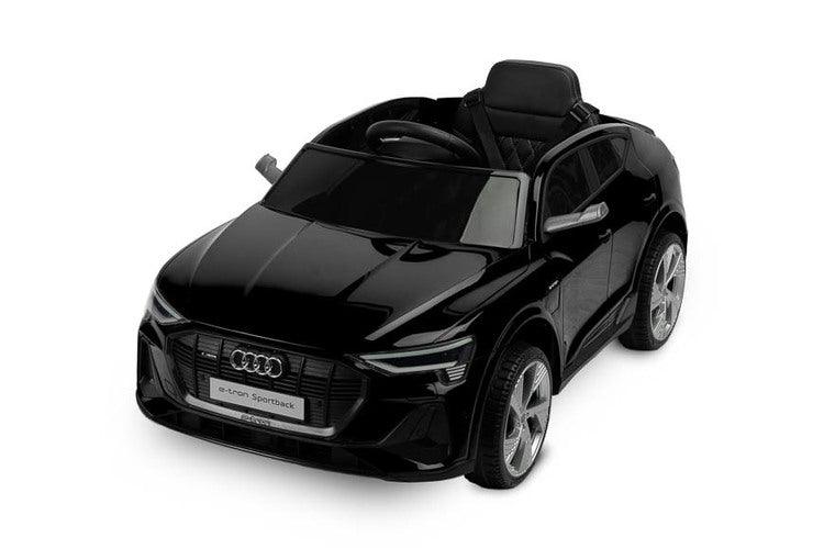 Audi E-tron Sportback is a Toyz licensed battery car that combines elegant design with the dynamism of an electric drive. Modern narrow mirrors and a combined rear light beam. The inner strength of the E-tron Sportback is the all-wheel drive with 45 W motors. They are powered by a 7 Ah battery. Comfort and safety of play are ensured by rear shock absorbers, EVA foam wheels, eco-leather seat, 3-point belts, slow start, two speed modes and an automatic brake.
