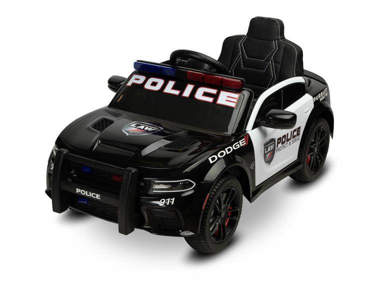 Dodge Charger Police from Toyz is a licensed battery carrier modeled on the iconic American car. The youngest users will be able to feel like American policemen. They will hear the sound of the V8 engine. To go in pursuit, all you have to do is turn on the police lights with a siren with one button. Two powerful 40W motors will help in chasing criminals, and stopping them will be facilitated by a microphone with a megaphone built into the vehicle. Comfort and safety are ensured by EVA foam wheels.